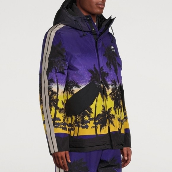PALM ANGELS Palm Sunset Track Ski Jacket - Picture 2 of 8